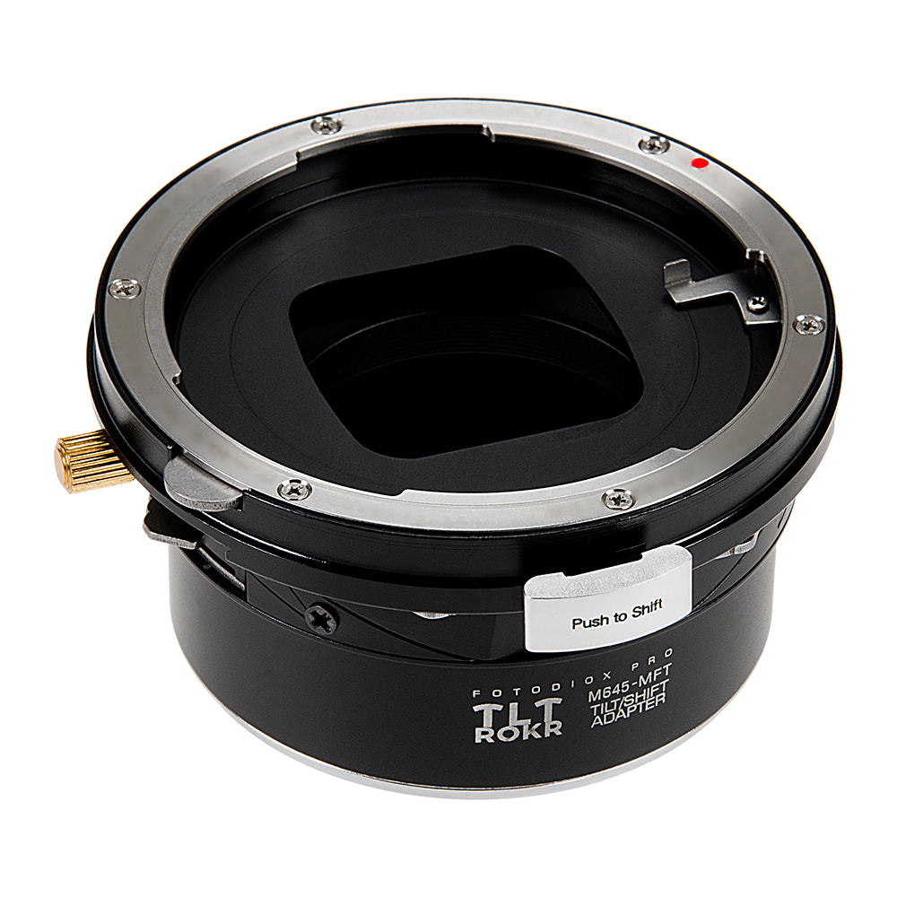 Fotodiox Pro TLT ROKR - Tilt / Shift Lens Mount Adapter for Mamiya 645 (M645) Mount Lenses to Micro Four Thirds (MFT, M4/3) Mount Mirrorless Camera Body