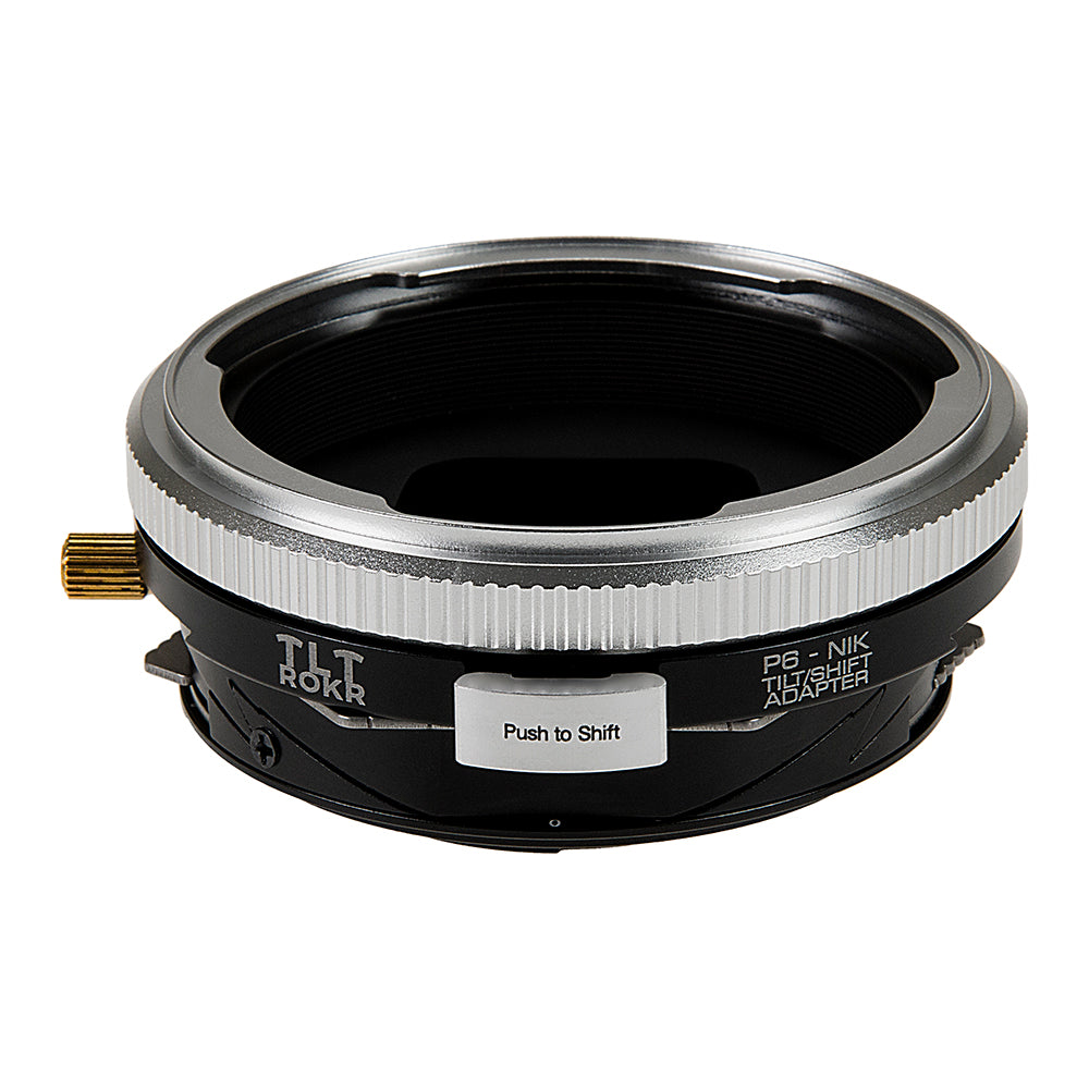 Fotodiox Pro TLT ROKR - Tilt / Shift Lens Mount Adapter for Pentacon 6 (Kiev 66) SLR Lenses to to Nikon F Mount SLR Camera Body