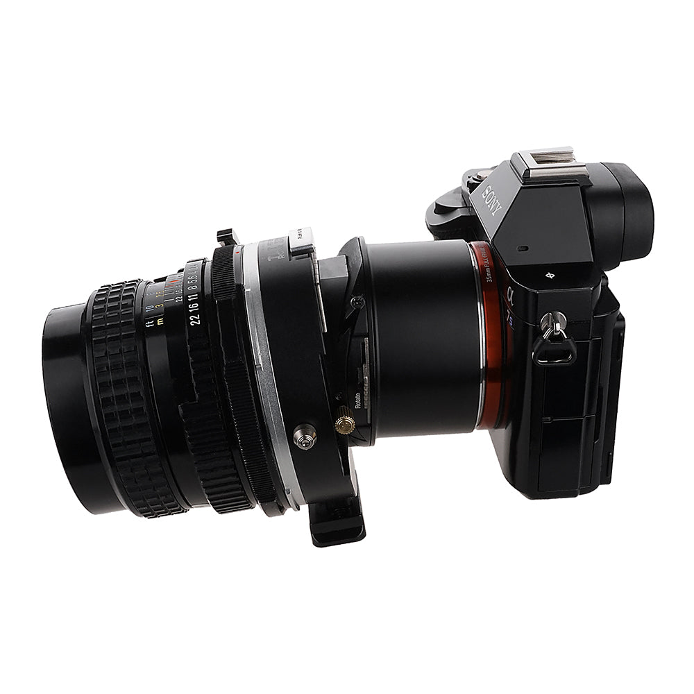 Fotodiox Pro TLT ROKR - Tilt / Shift Lens Mount Adapter for Pentax 6x7 (P67, PK67) Mount SLR Lenses to Sony Alpha E-Mount Mirrorless Camera Body