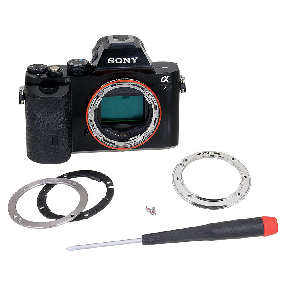 Fotodiox Pro TOUGH E-Mount - Silver - Light Tight Replacement Lens Mount for Sony E-mount Cameras