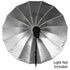 Fotodiox Pro Parabolic Silver Reflective 16-Rib Umbrella (Black/Silver)