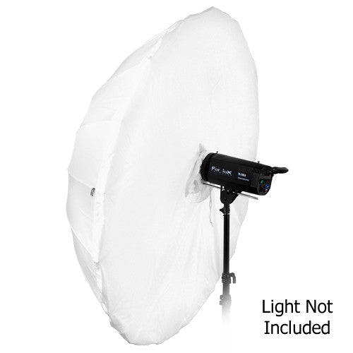 Fotodiox Pro 16-rib, 60" Shoot-Through Neutral White Diffusion Parabolic Umbrella, with Diffusion Cover